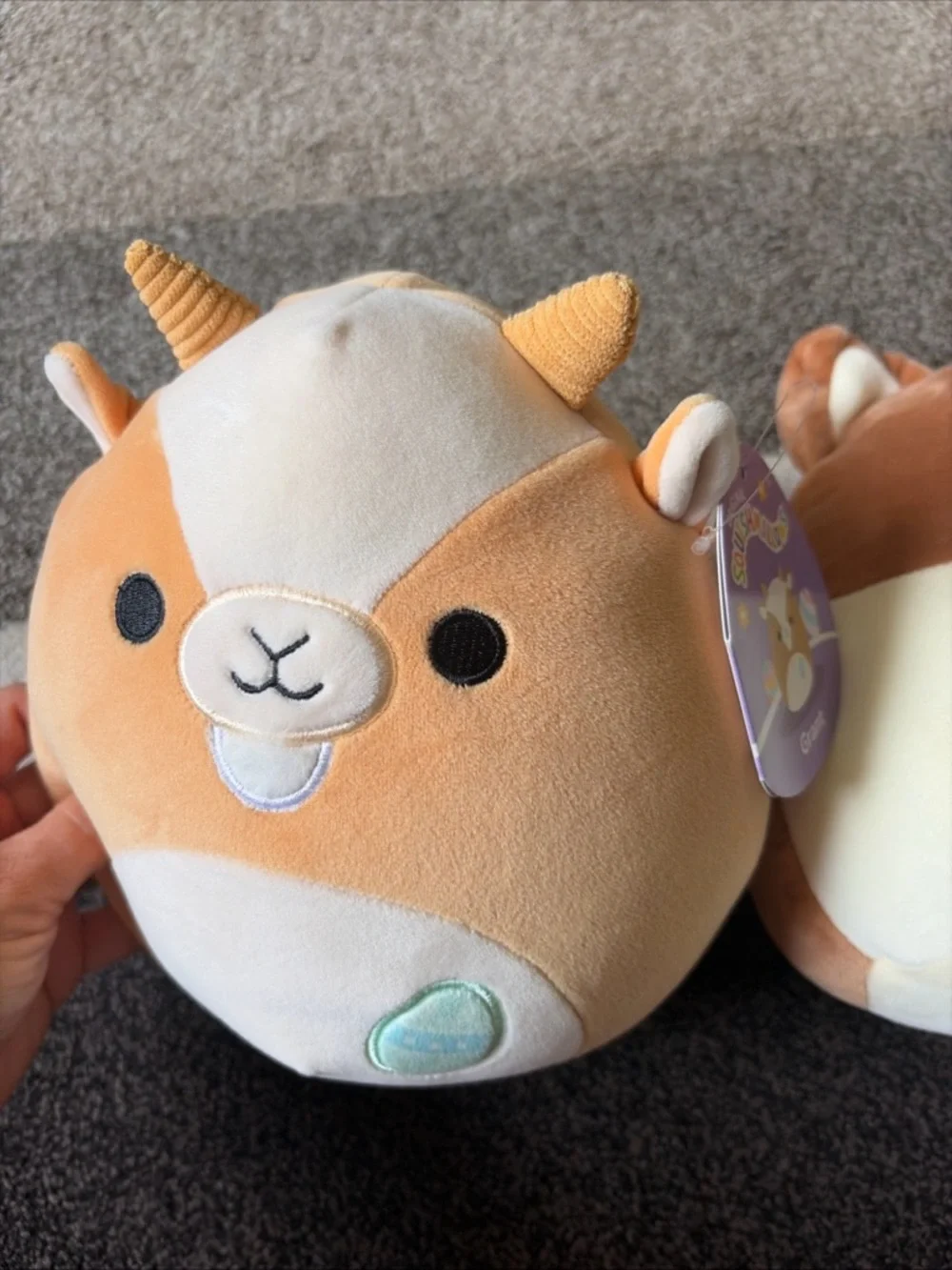 Squishmallows Lot Of 2- Marceline unicorn $ Grant Goat New
